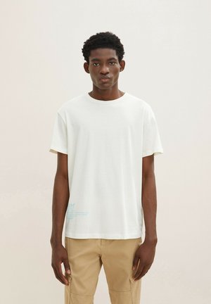 Print T-shirt - soft light beige
