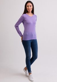 CASH-MERE Strickpullover - viola
