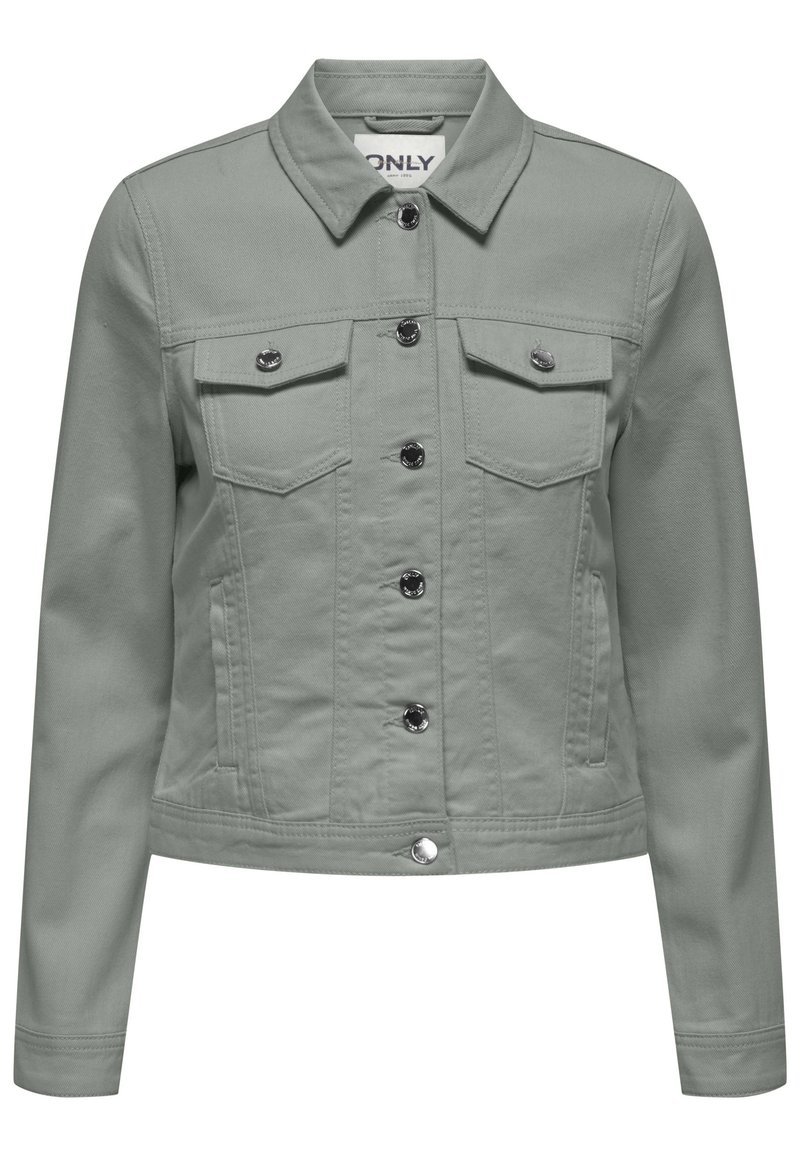 ONLY ONLTIA COLORED JACKET Jeansjacke wrought iron/hellgrau
