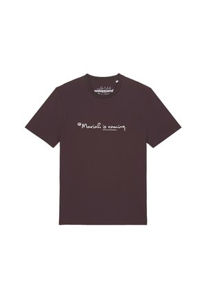 MARIAH IS COMING - T-Shirt print - red brown