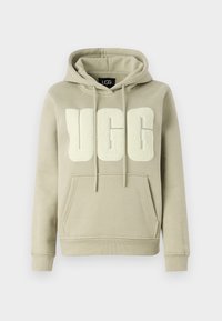 REY FLUFF LOGO HOODIE - Sweatshirt - green