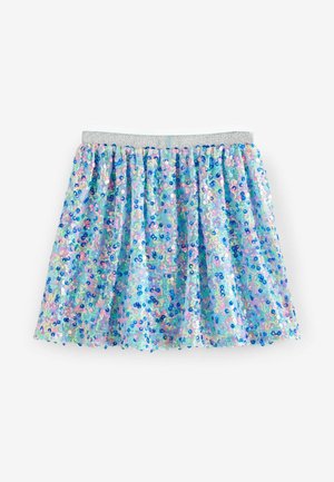 Next REGULAR FIT - SEQUIN - Falda acampanada - rainbow blue