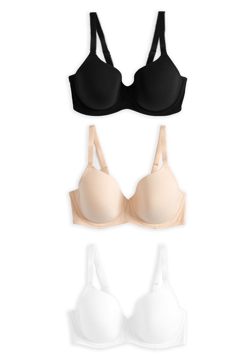 Soutien-gorge Push-up NEXT - Taille 32D - Couleur Noir Pêche Crème - Neuf Sans étiquettes