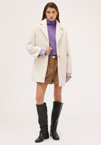Motivi MONOPETTO - Cappotto corto - bianco