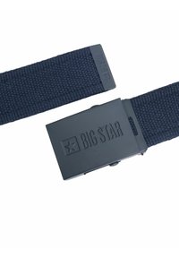 Jūreivio austo diržo su stačiakampiu matinio juodo metalo segtuku, kuriame yra iškilus "BIG STAR" logotipas ir žvaigždės emblema. Patvari ir tekstūruota medžiaga.