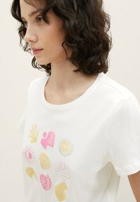 TOM TAILOR T-shirt imprimé - whisper white