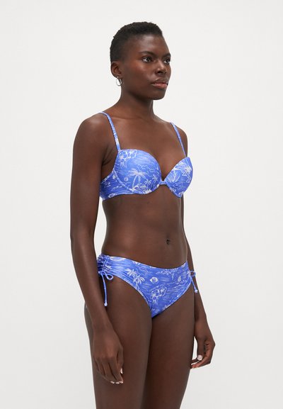 Emporio Armani PUSH UP DRAWSTRING BRIEF - Bikini - blue