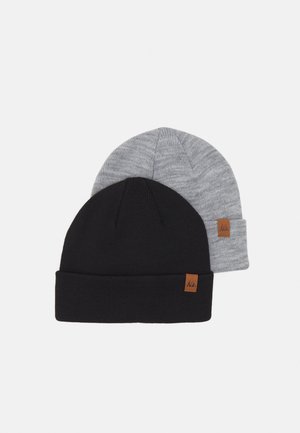 2 PACK - Beanie - black/grey