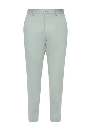 s.Oliver BLACK LABEL MIT SLIM LEG - Chinos - salbeigrün