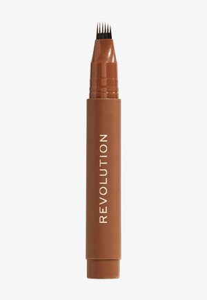 Makeup Revolution REVOLUTION INSTANT BROW HAIR PEN - Ögonbrynspenna - warm brown