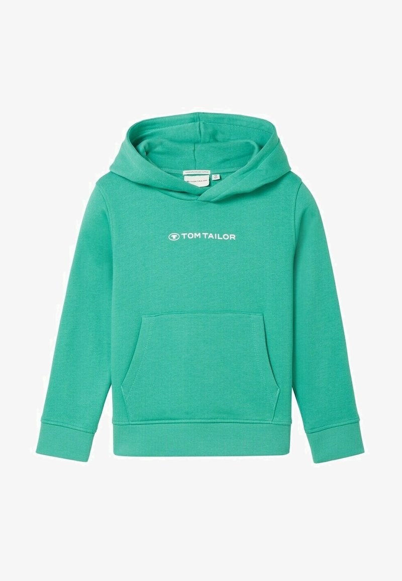 TOM TAILOR MIT LOGO - Felpa con cappuccio - light fern green