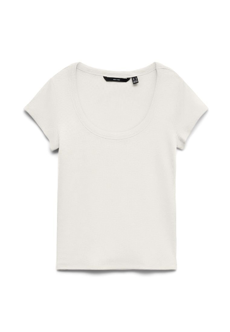 Vero Moda VMCHLOE CS SHORT U-NECK NOOS - T-shirt basic - snow white ...