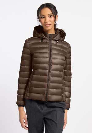 Frieda & Freddies, LEICHTE STEPPJACKE MIT KAPUZE - Winter jacket - mokka