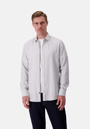 LANGARMHEMD BRUSHED TWILL STRIPES - Camicia - grau