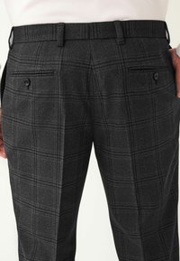 Next SLIM FIT CHECK - Püksid - charcoal grey