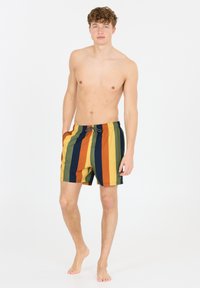 Cruz PIETER - Short de bain - print yellow stripe