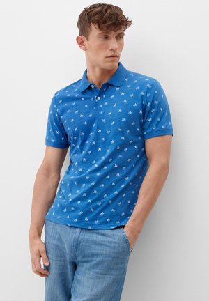 MIT ALLOVER-PRINT - Poloshirt - blau