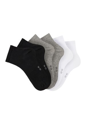 6 PACK - Socken -  schwarz grau meliert  weiß