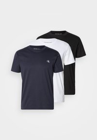 MONOLOGO 3 PACK - Lihtne T-särk - white/black/navy