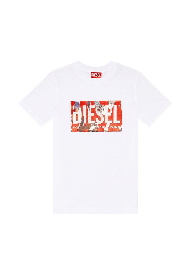 Diesel T-shirt print wit Diesel T-shirt print wit