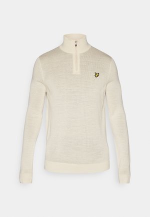 Lyle & Scott QUARTER ZIP - Jumper - white
