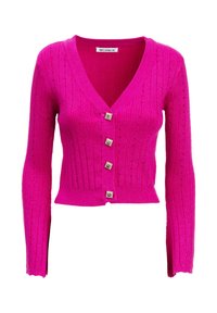 INFLUENCER V-NECK - Cardigan - fuchsia