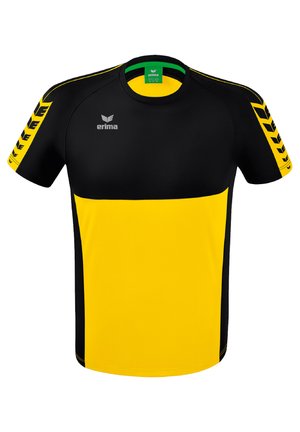 SIX WINGS - Sport T-Shirt - gelbschwarz