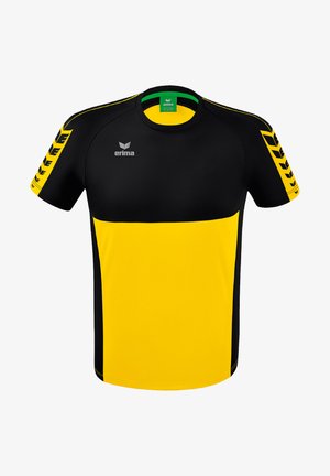 Erima SIX WINGS - Sport T-Shirt - gelbschwarz