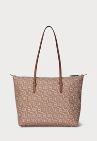 Lauren Ralph Lauren NYLON MEDIUM KEATON TOTE BAG - Bevásárlótáska - beige/brown