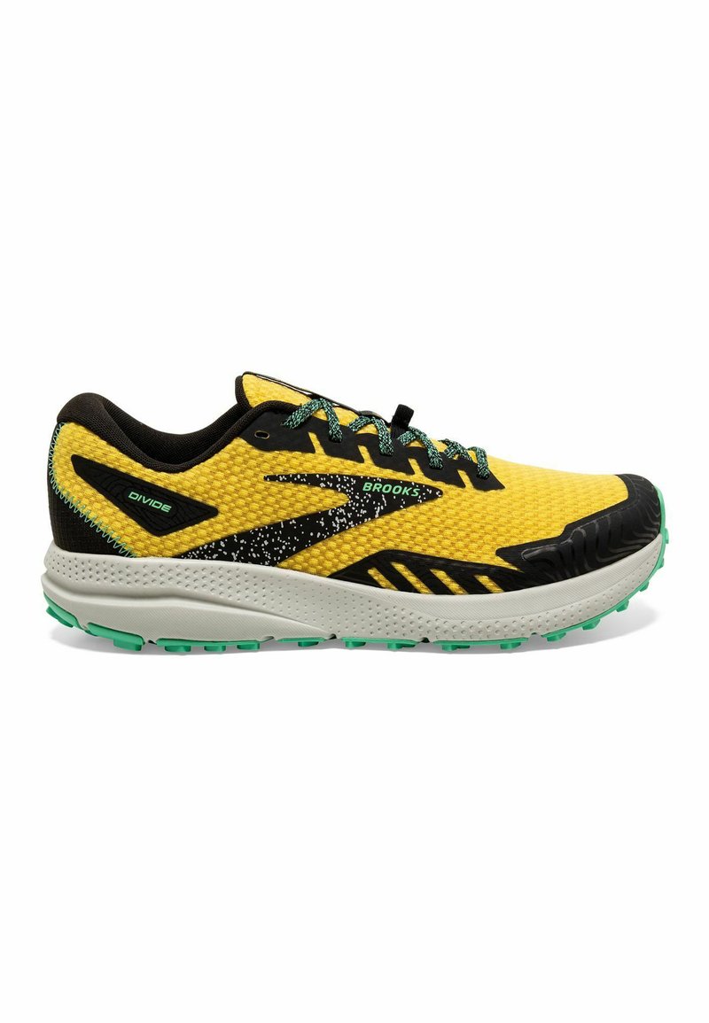Brooks DIVIDE 4 - Zapatillas de trail running - lemon chrome black ...