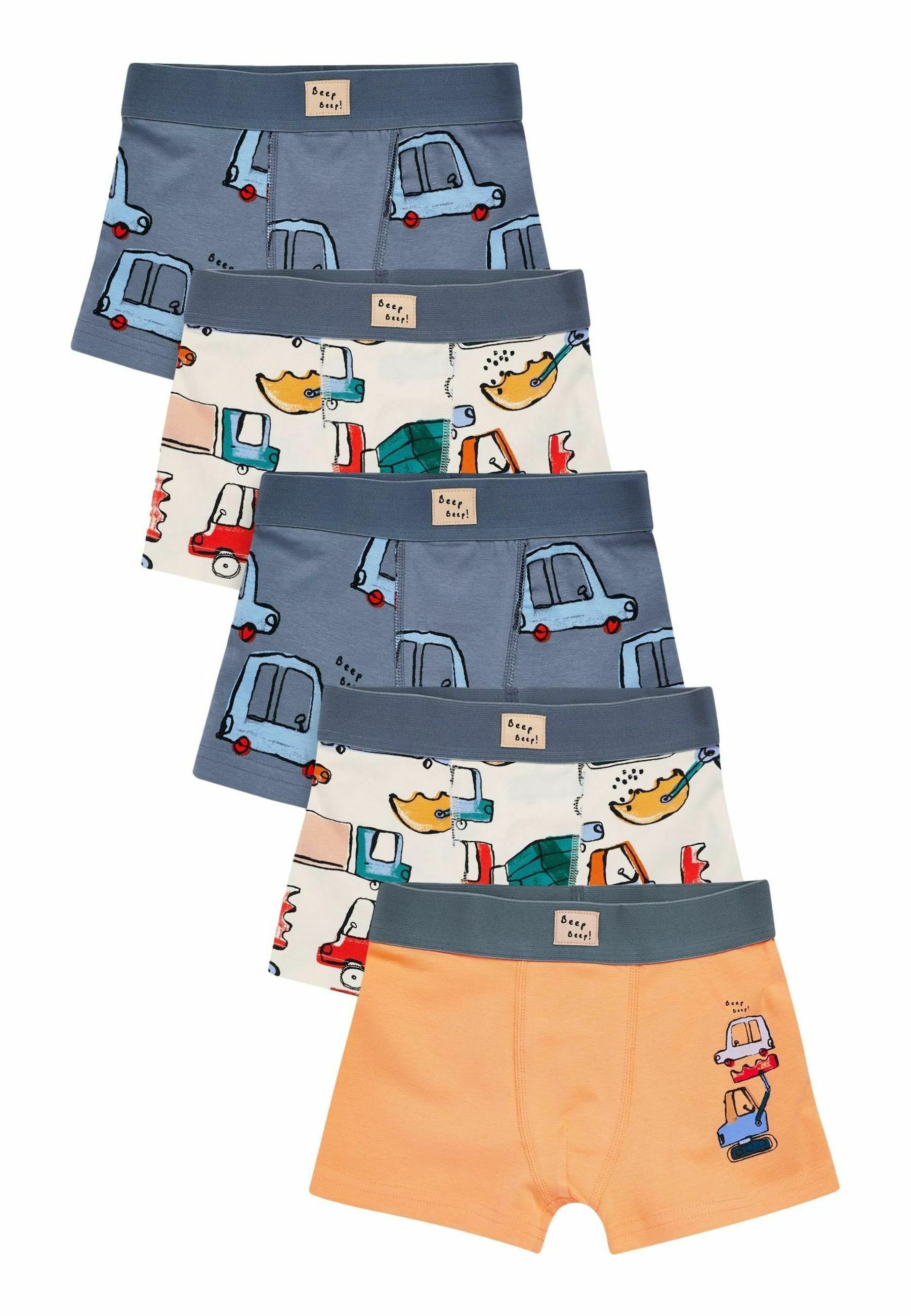 NEXT 3er Pack Mini Snuggle Schlafanzüge - Kinder Pyjama Set Brown/Cream 6 Jahre