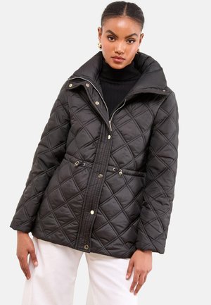 Lipsy REGULAR FIT SHORT FUNNEL NECK QUILTED  - Vinterjakker - black