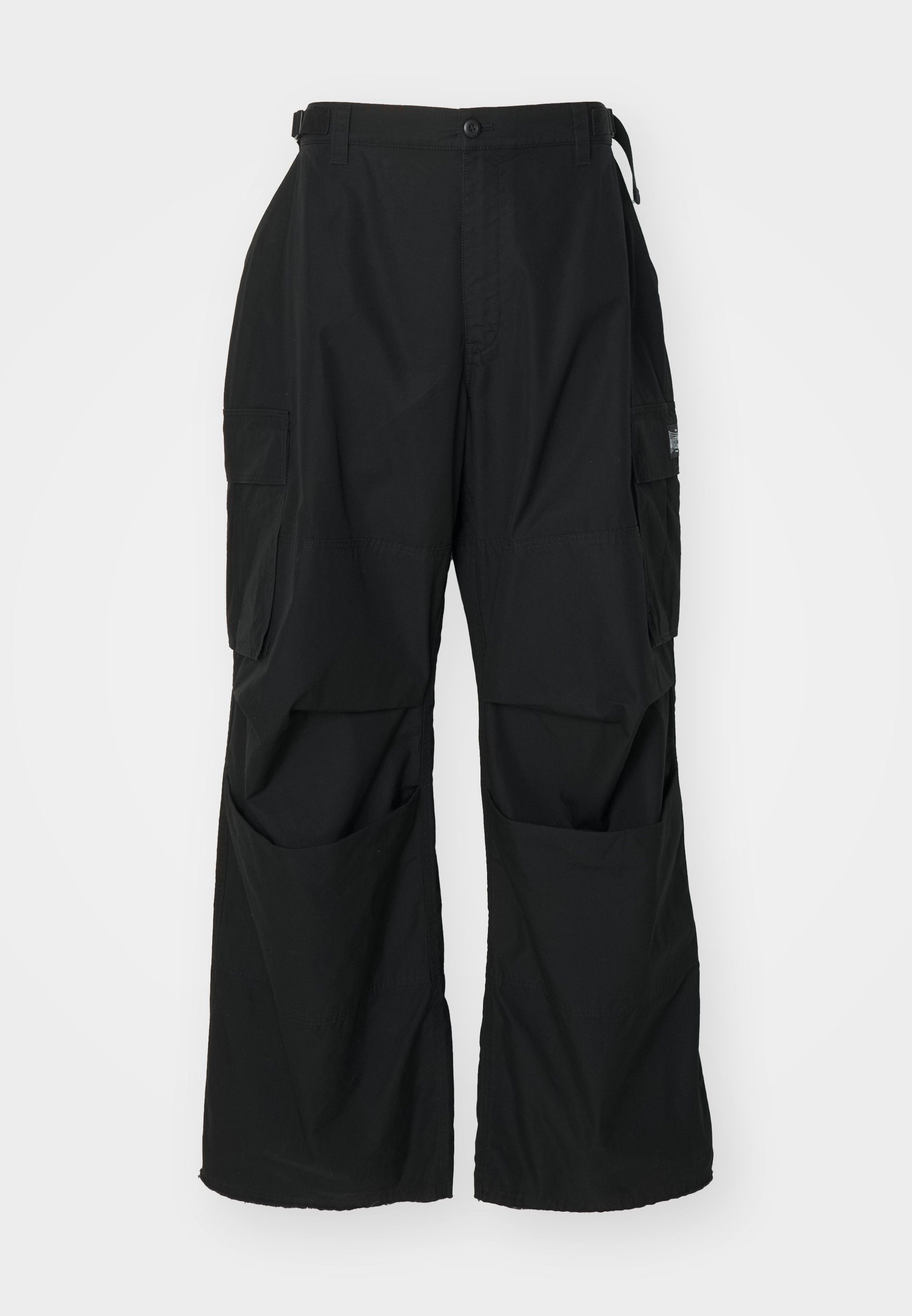 032c OVERTIME PANTS UNISEX - Cargo trousers - black - Zalando.co.uk