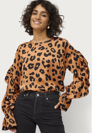 Ellos Collection Bluse - rost schwarz leo