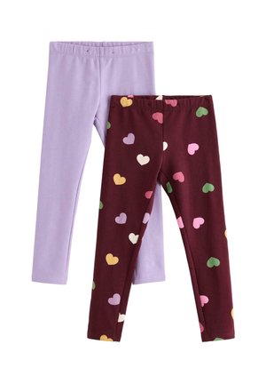 Lindex, LINDEX 2-PACK LEGGINGS WITH BRUSHED INSIDE LINDEX - Leggings - dark lilac
