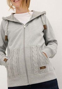 bonprix MIT UND TASCHE - Felpa con zip - grey