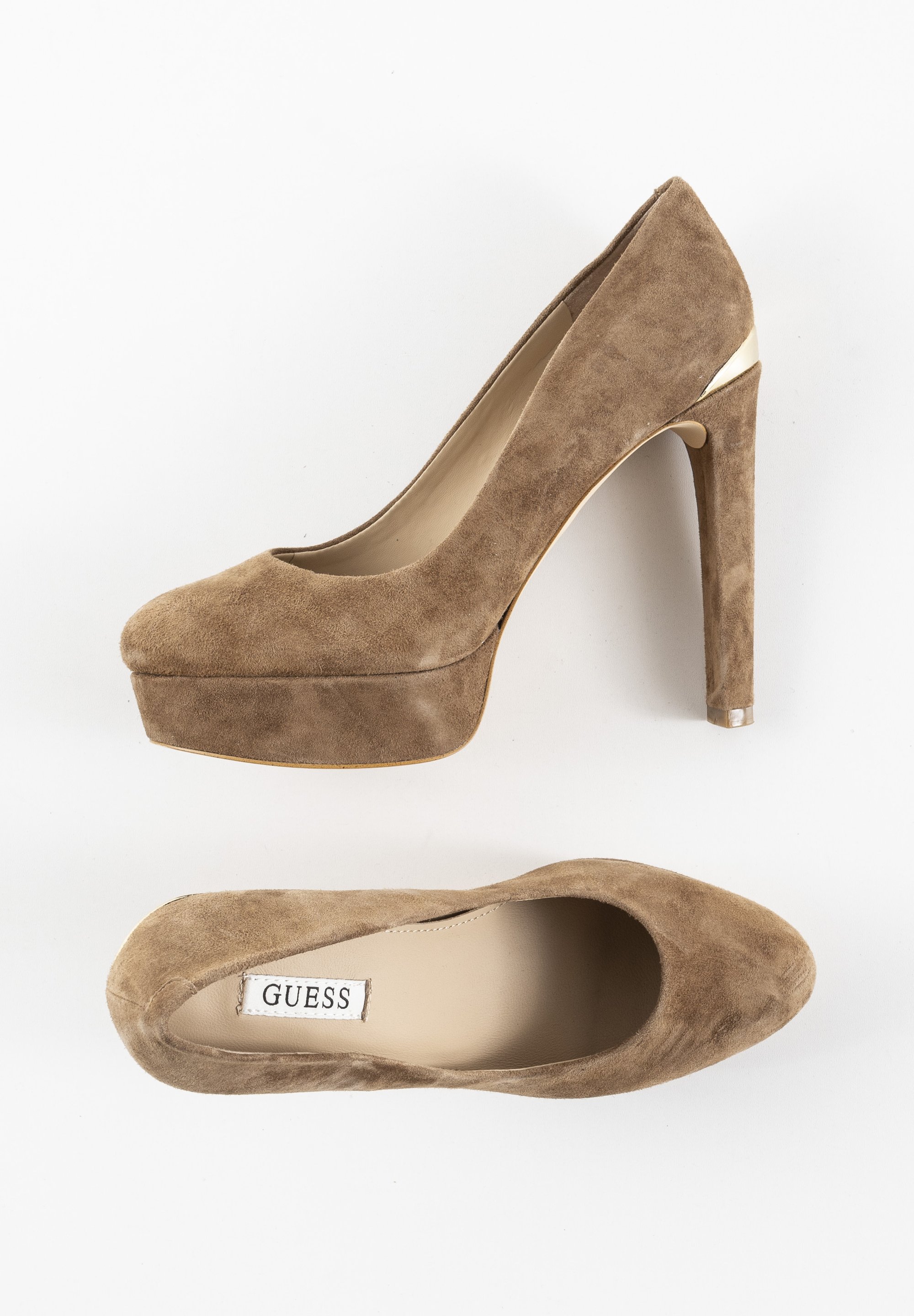 Guess High Heel Pumps brown/braun (Pre-owned)