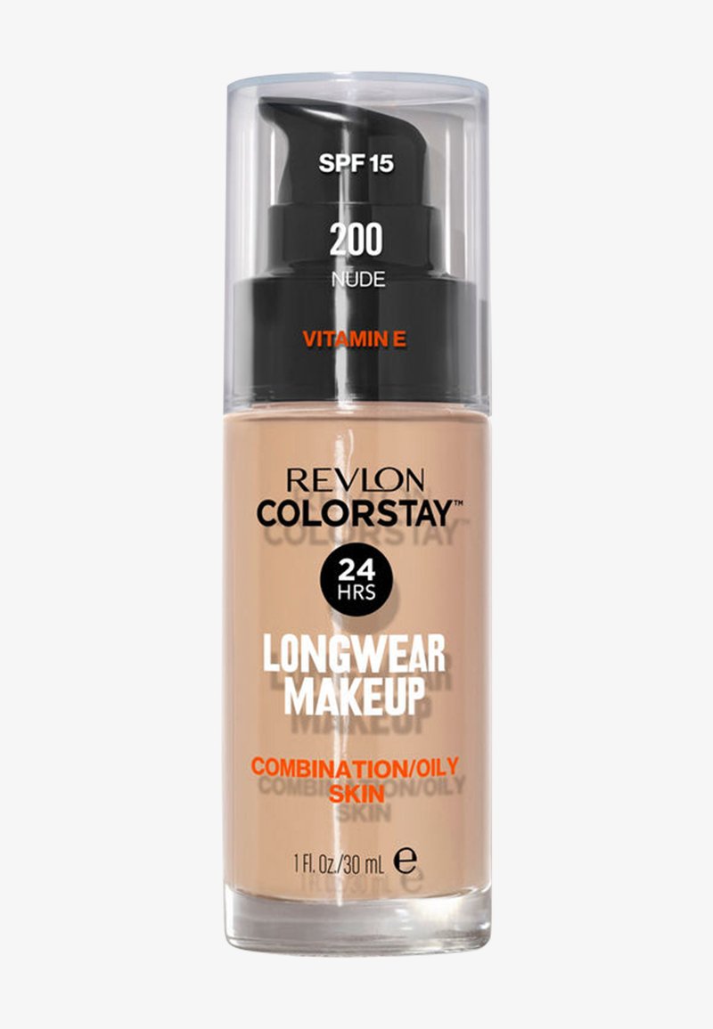 Revlon - FOND DE TEINT COLORSTAY™ PEAUX MIXTES À GRASSES N° 400 CARAMEL - Base de maquillaje - N°200 nude, Ampliar