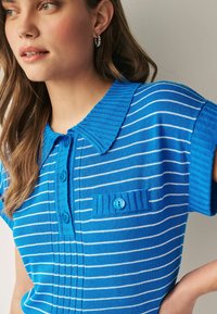 Next SHORT SLEEVE-REGULAR FIT - Polosärk - blue stripe