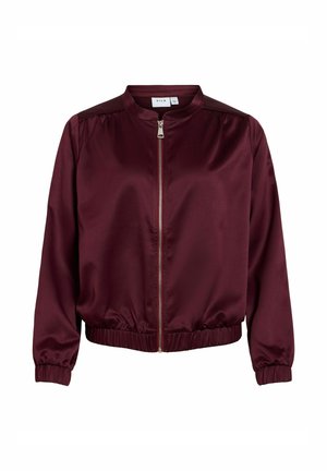 VILA, BOMBERJACKE VIELLIE ZIP-UP - Blouson Bomber - winetasting