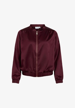VILA, BOMBERJACKE VIELLIE ZIP-UP - Blouson Bomber - winetasting