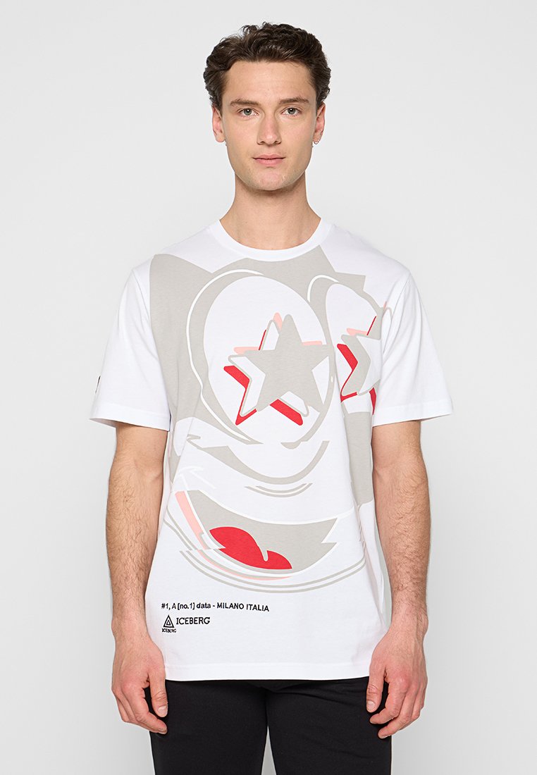 Iceberg T-shirt print wit