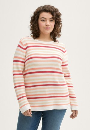 PLUS SIZE - Trui - peachy knit stripe design