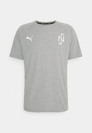 Puma NEYMAR JR EVOSTRIPE TEE - Triko s potiskem - medium gray heather