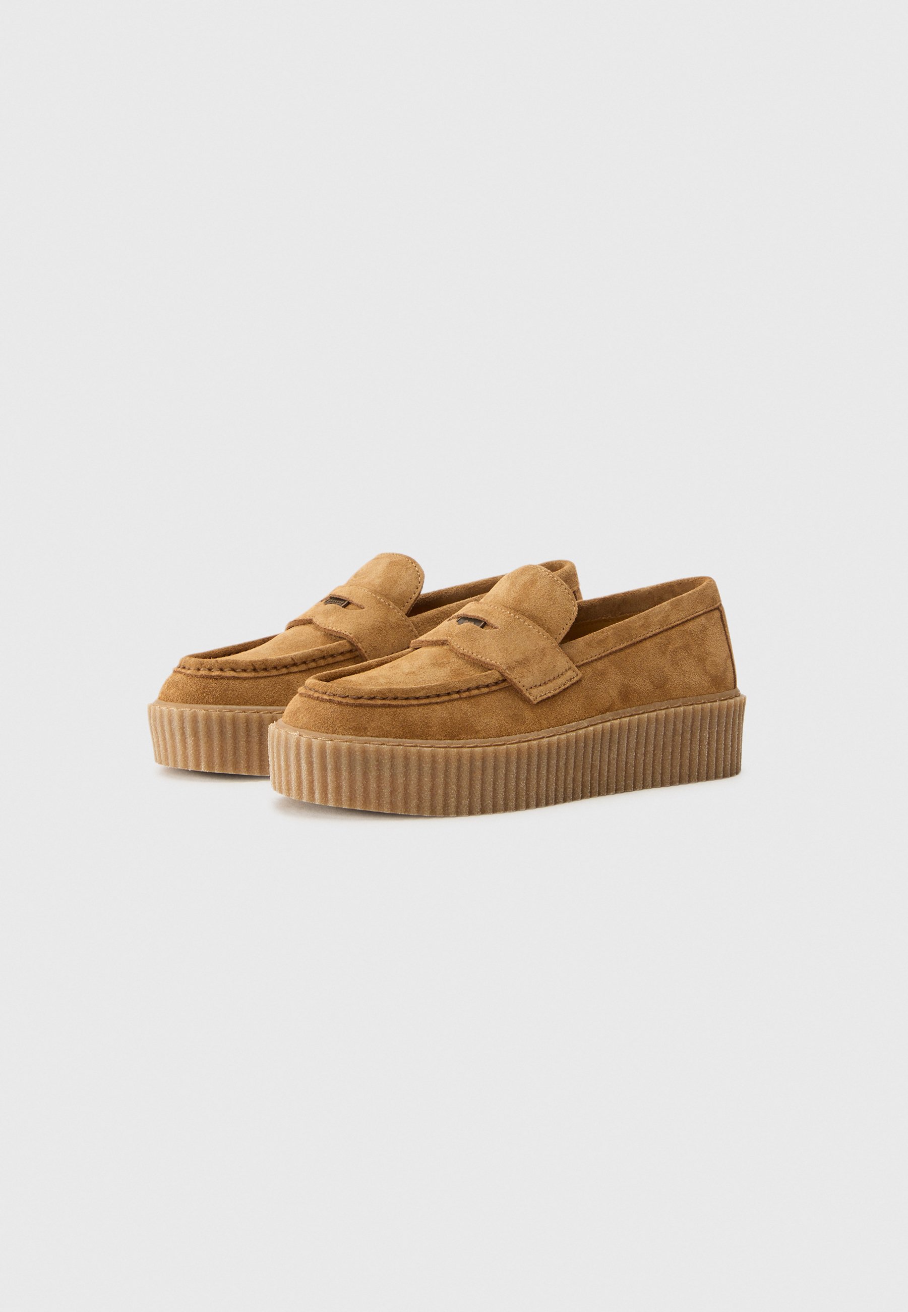 マロン Weekend Max Mara KAPOK - Pantofi slip-on - ambra marrone/maro