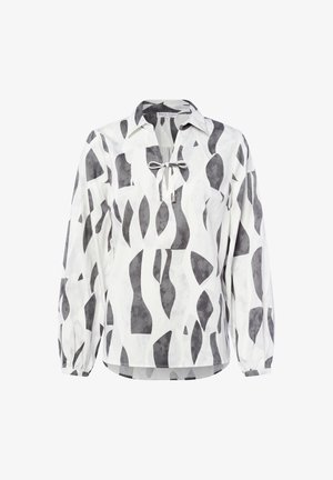 Marie Lund, Bluse - ecru anthrazit