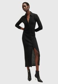 AllSaints CONNIE MIDI - Abito a camicia - black