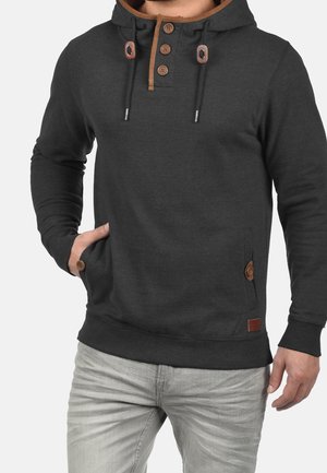 Hoodie - mottled dark grey