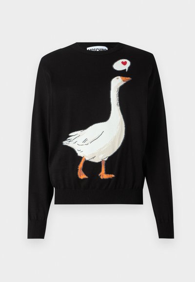 MOSCHINO Striktrøje - multi black