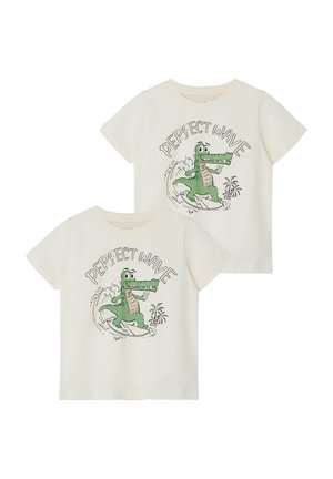PACK OF 2 - Print T-shirt - weiß